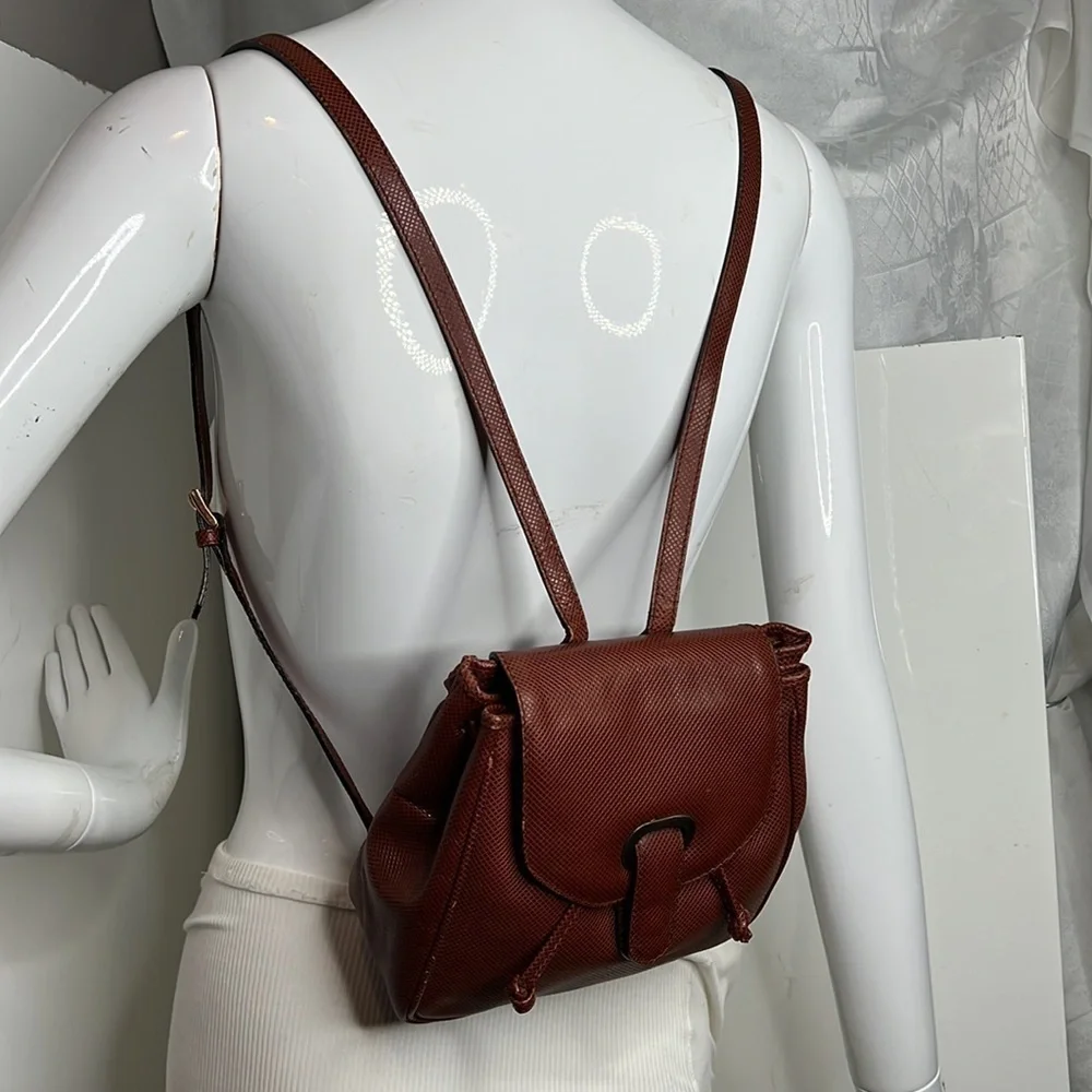 Bottega Veneta Mini Leather Backpack Bag